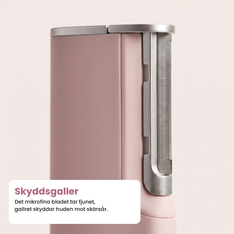 Bladet och skyddsgallret i närbild