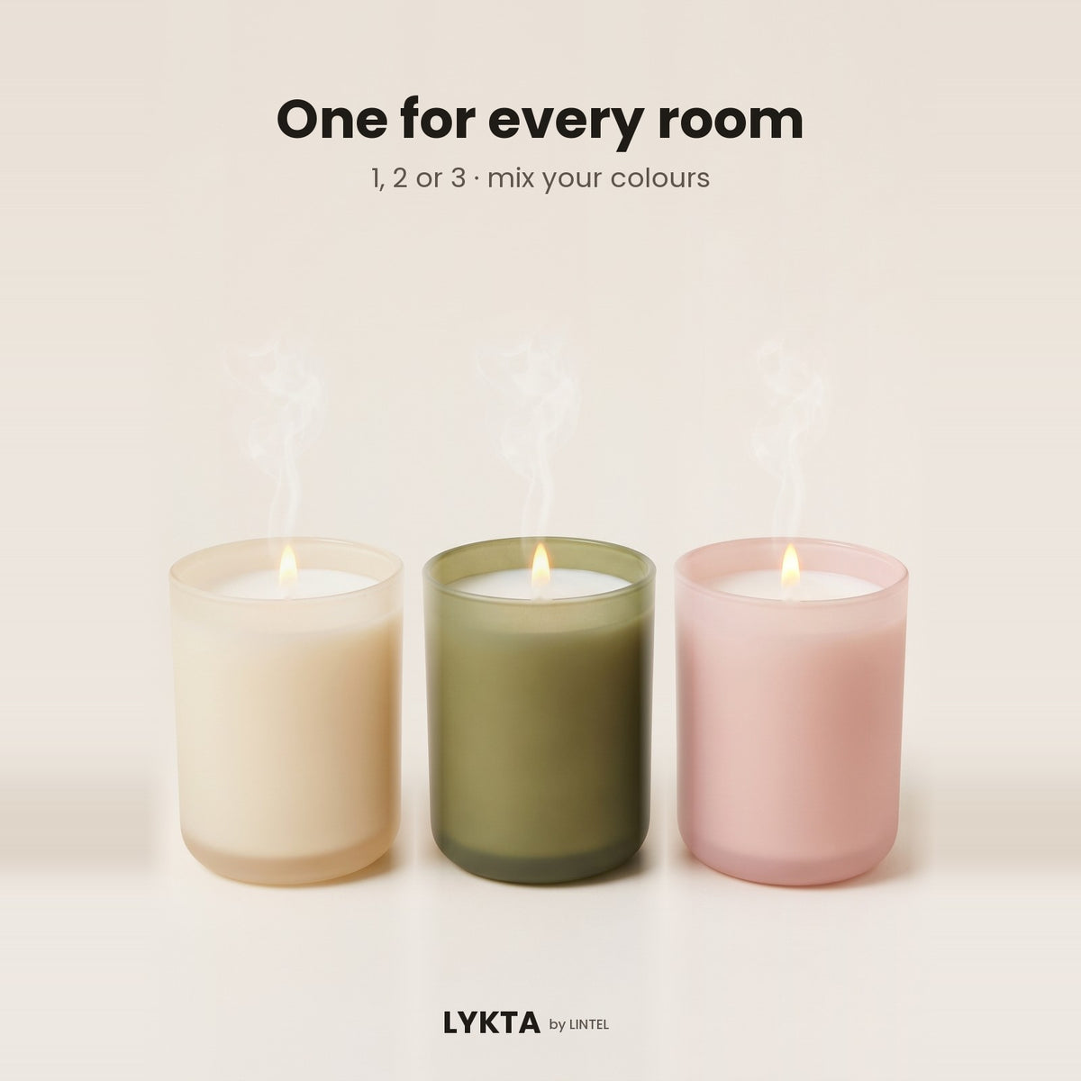 LYKTA bundle of three in mixed colours