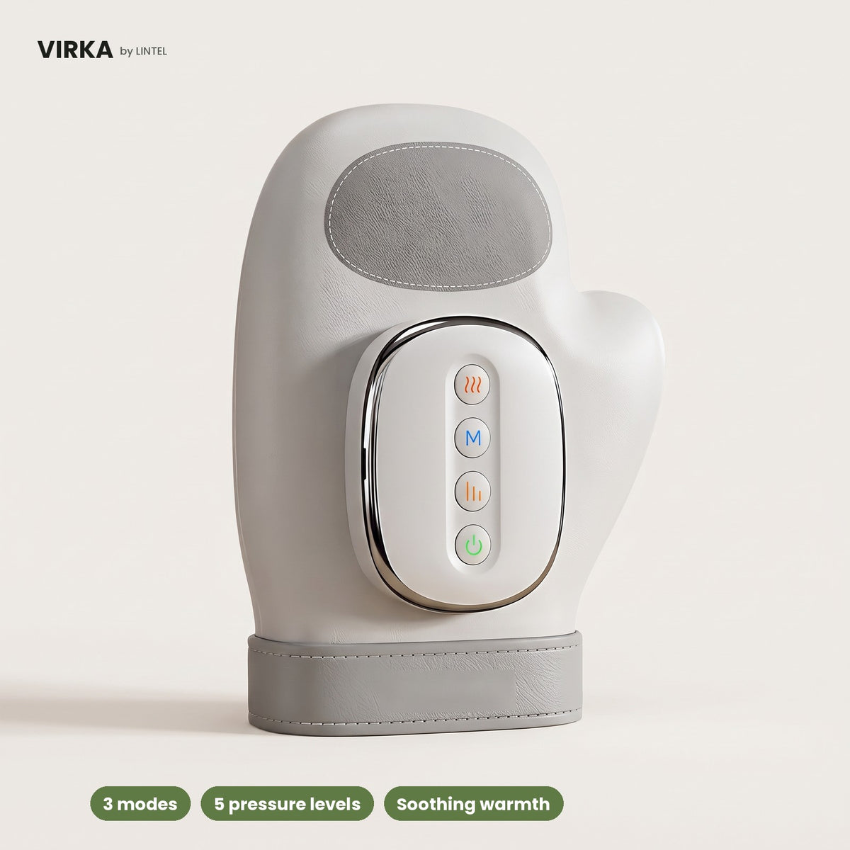 VIRKA heated hand massager in light grey