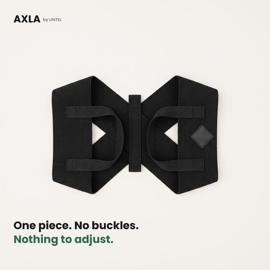 AXLA posture strap, one piece with no buckles, front side