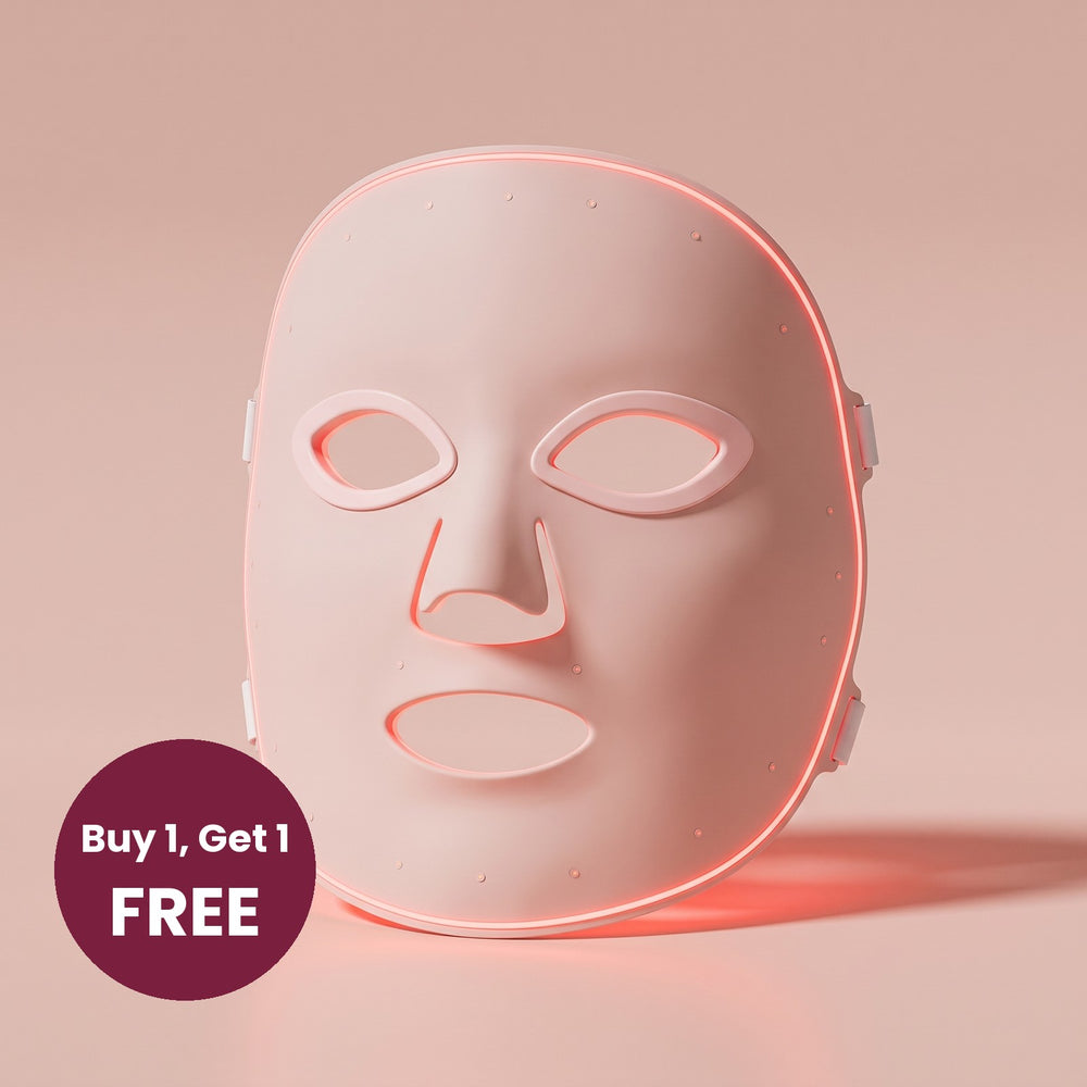 GLANSA LED Face Mask in Blush Pink, Buy 1 Get 1 Free