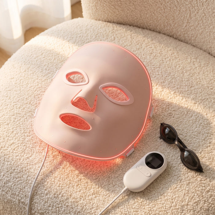 GLANSA LED Face Mask with remote and goggles