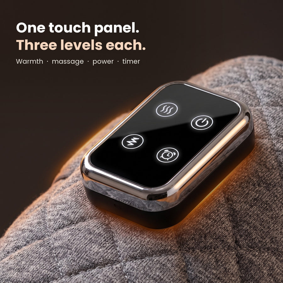 GLODA touch panel: warmth, massage, power and timer