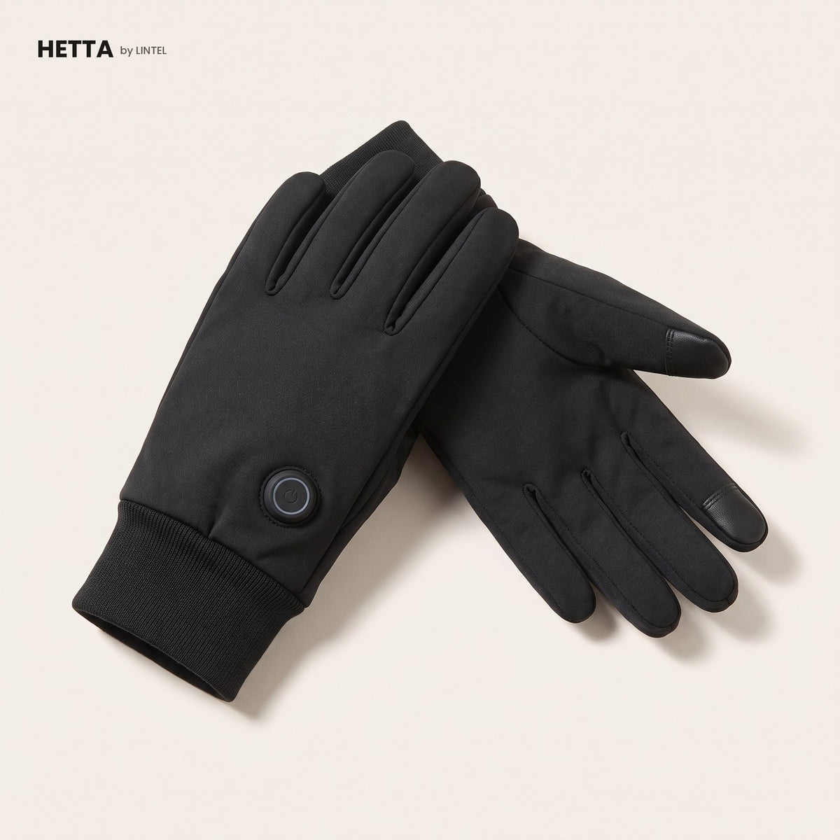 HETTA laddningsbara värmehandskar, svart