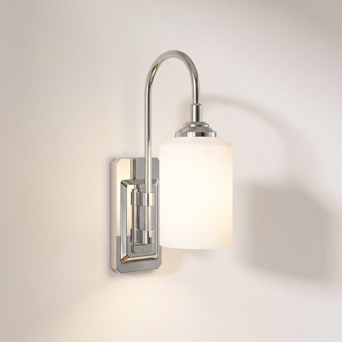KVALLA wireless wall sconce in chrome