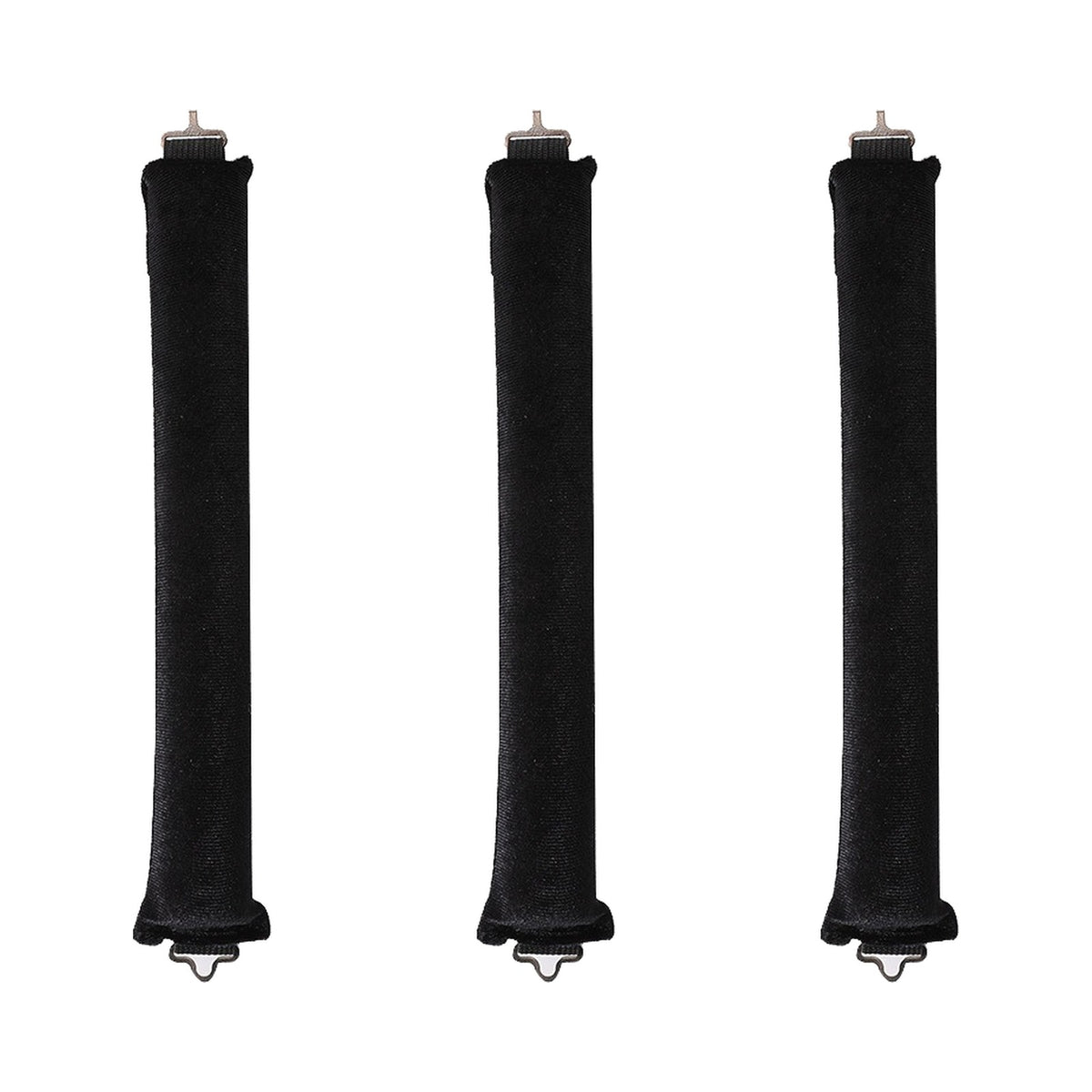 LOCKA heatless blowout rods, set of 3, black velvet