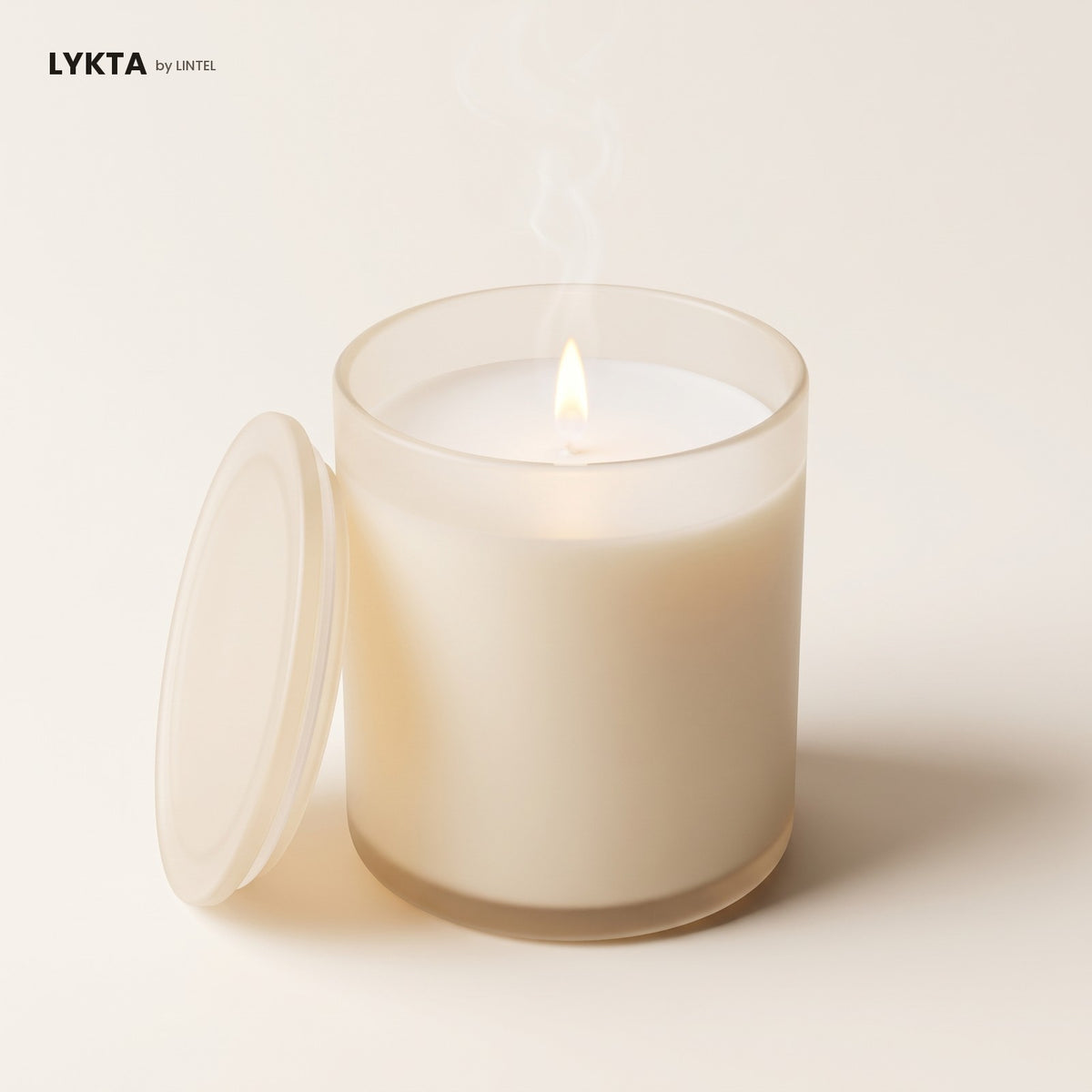 LYKTA flameless candle diffuser, Cream