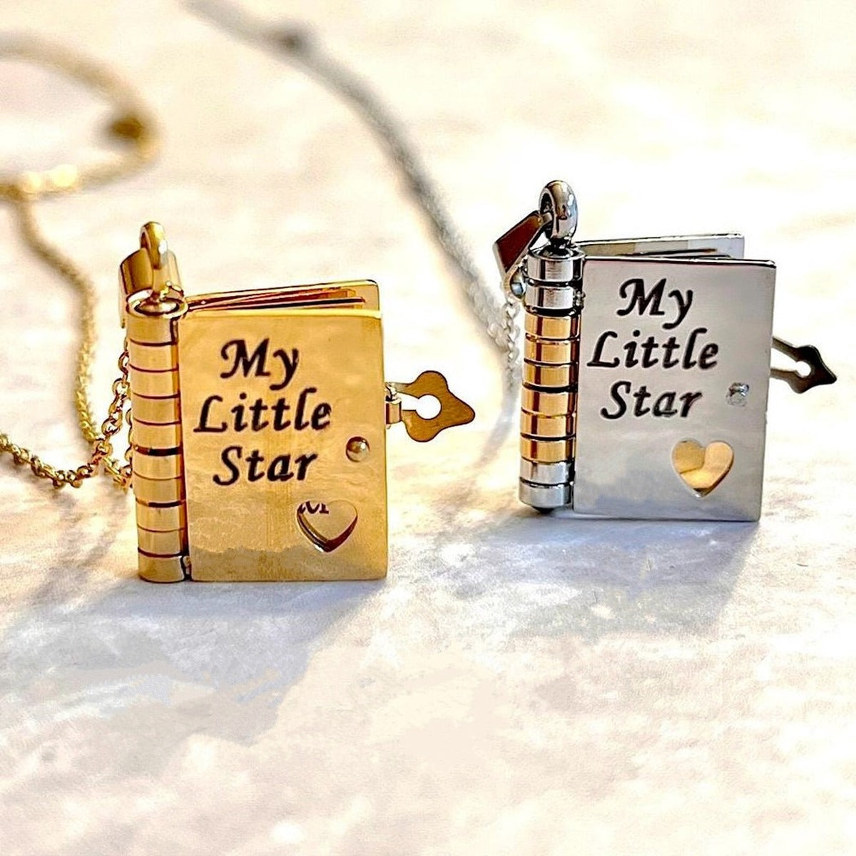 My Little Star locket in Gold and Silver