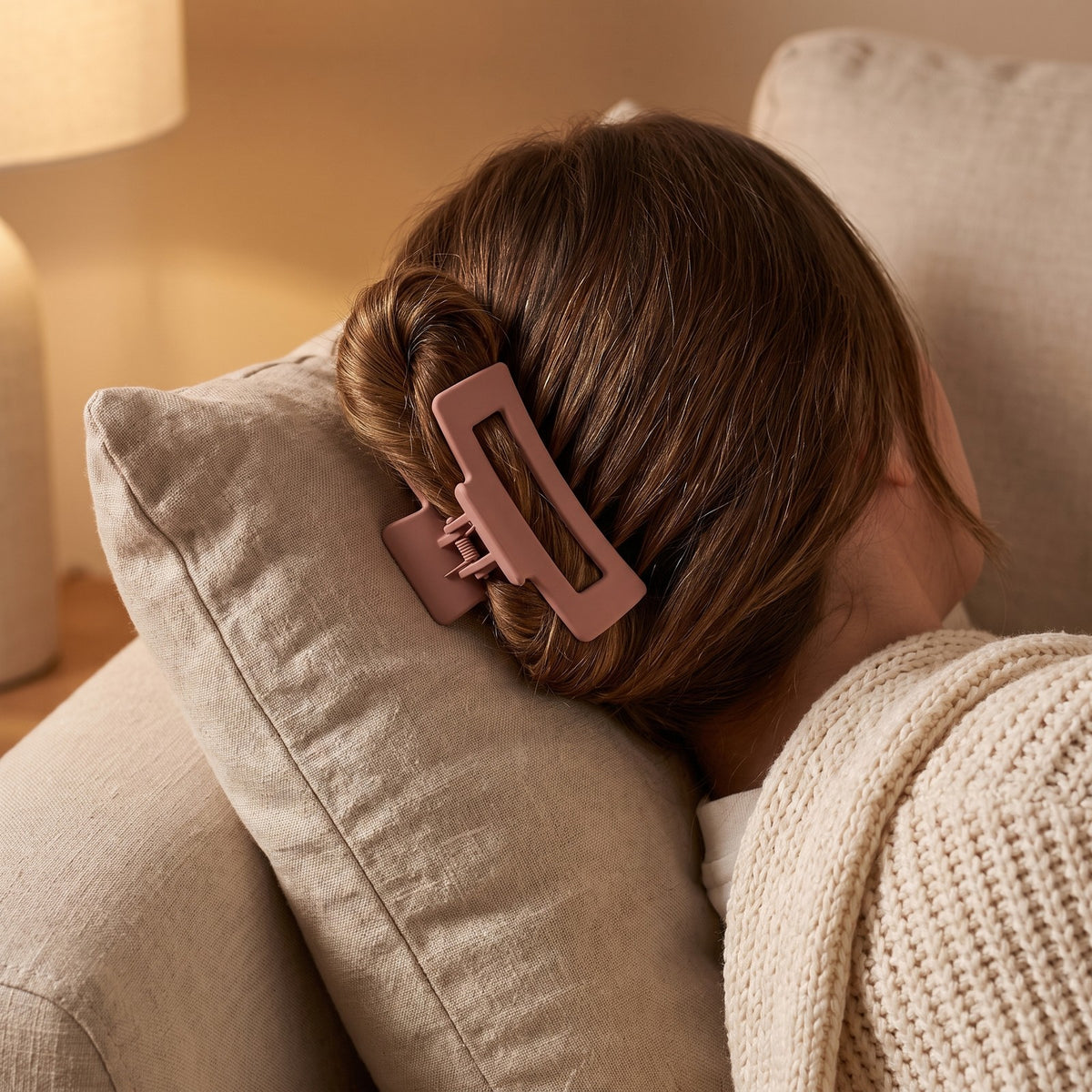 Lying back on the couch with the NAPPA clip in, nothing pressing