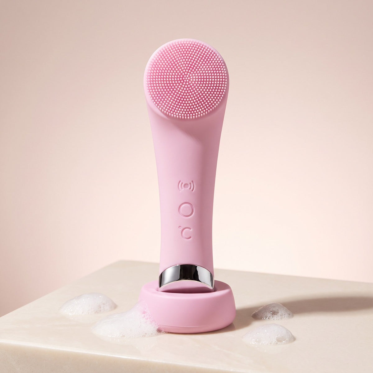 SKUMMA heated facial cleansing brush in Blossom Pink